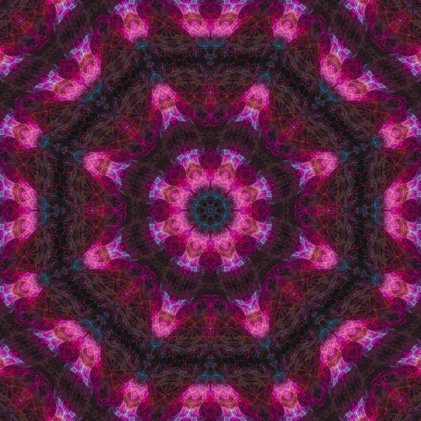 Abstraktní Digitální Kaleidoskop Mandala — Stock fotografie