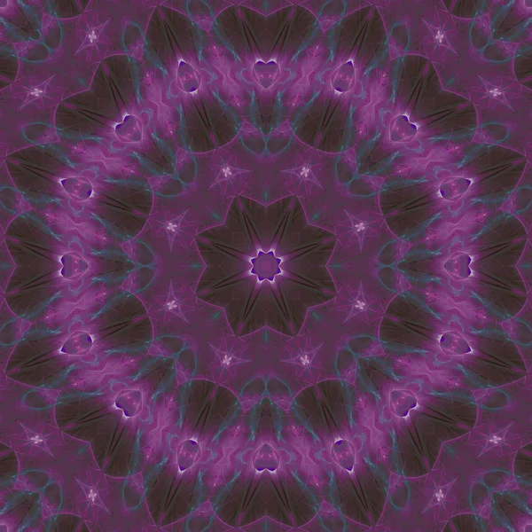 Abstraktní Digitální Kaleidoskop Mandala — Stock fotografie