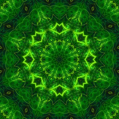 Soyut Dijital kaleydoskop mandala stil, tasarım enerji