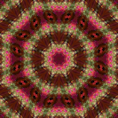 Soyut Dijital kaleydoskop mandala stil, tasarım enerji