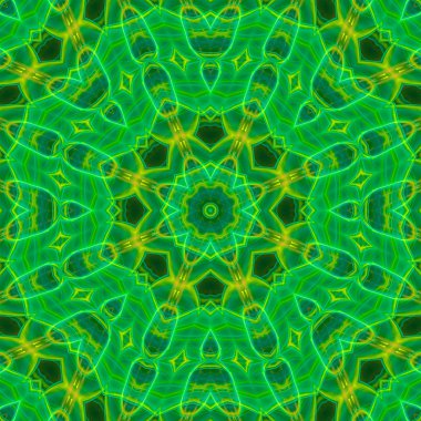 Soyut Dijital kaleydoskop mandala stil, tasarım enerji