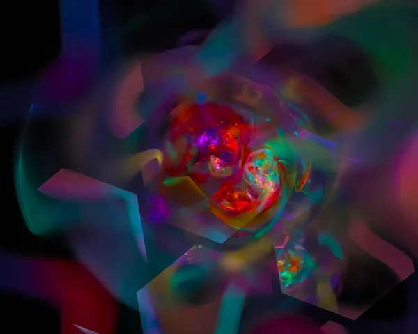 Abstract Digital Fractal Fantasy Design Disco — Stock Photo, Image