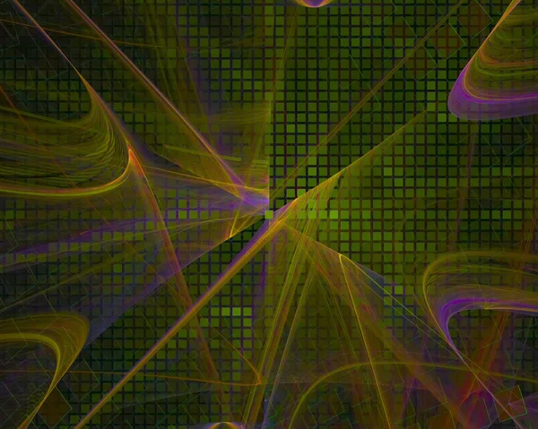 Abstrait Digital Fractal Fantaisie Design Fête — Photo