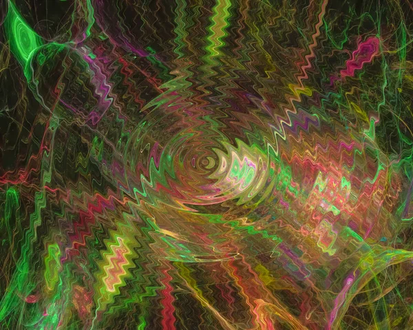 Abstracte Digitale Fractal Fantasy Design Disco — Stockfoto