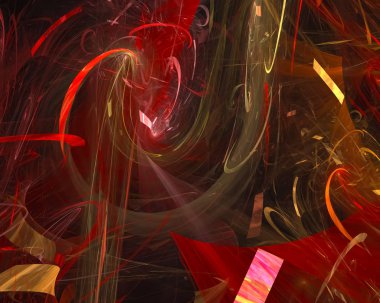 Soyut Fraktal, fantezi tasarım, parti