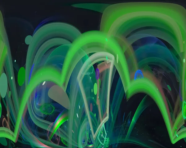 Abstracte Digitale Fractal Fantasie Ontwerp Disco Swirl — Stockfoto