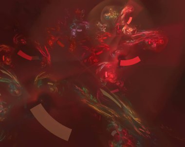 Soyut Dijital fraktal, fantezi tasarım