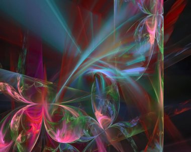 Soyut Dijital fraktal, fantezi tasarım