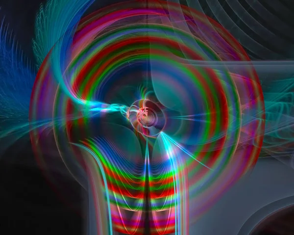 Licht Grafik Abstraktes Fantasie Hintergrund Digital Fraktal — Stockfoto