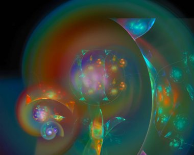 Soyut Dijital fraktal, fantezi tasarım
