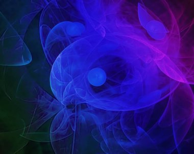 Absract dijital fraktal, güzel tasarım