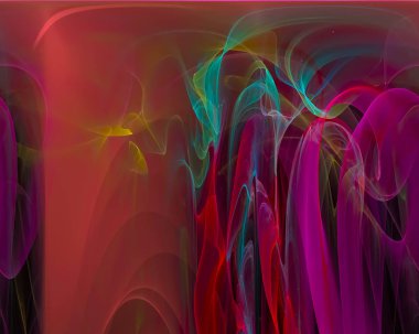 soyut dijital fraktal, güzel dekorasyon, zemin