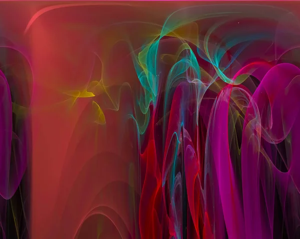 Abstract Digital Fractal Beautiful Design Decoration Backdrop — Stock Photo, Image