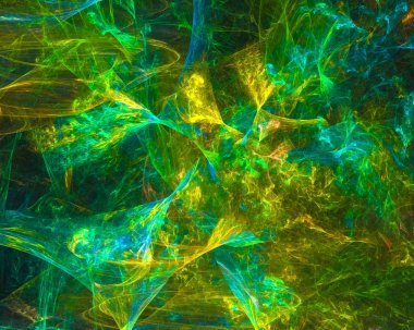 soyut dijital fraktal, fantezi tasarım kozmik