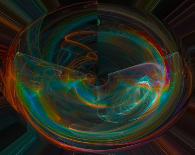 Soyut Dijital fraktal, fantezi tasarım