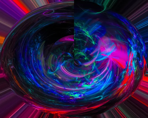 Fractal Digital Abstracto Diseño Fantasía Cósmica —  Fotos de Stock
