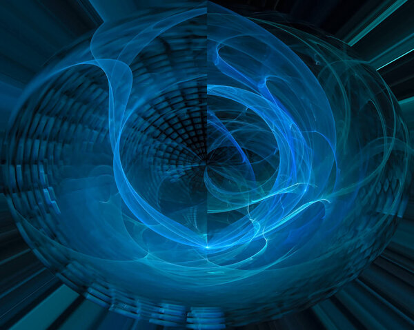 abstract digital fractal, fantasy design cosmic