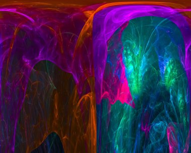 soyut dijital fraktal, fantezi desig