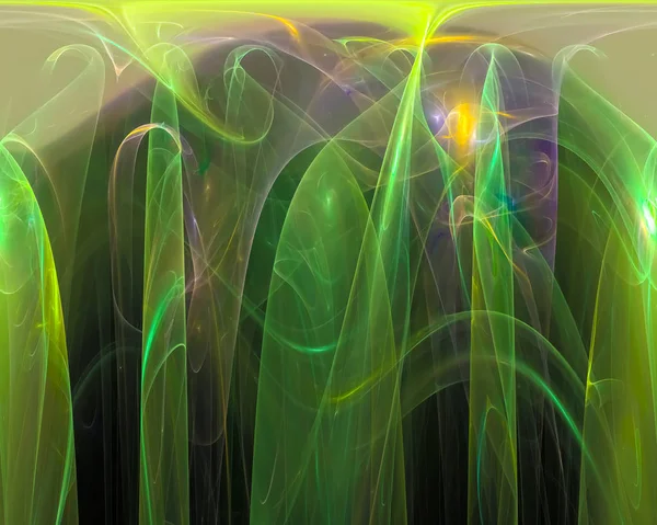 Abstract Fractal Digital Beautiful Fantasy Design — Stock Photo, Image