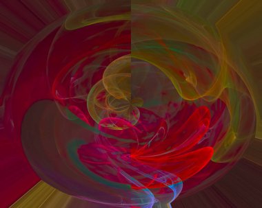 soyut fraktal dijital güzel fantezi tasarım alev