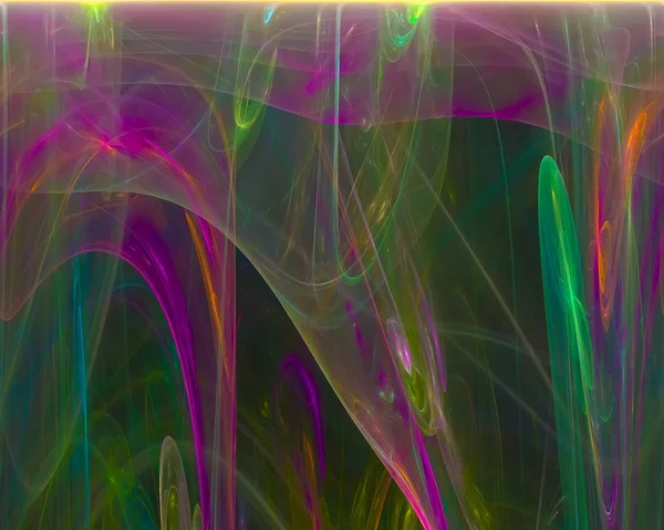 Abstracto Fractal Digital Hermosa Fantasía Diseño Llama —  Fotos de Stock
