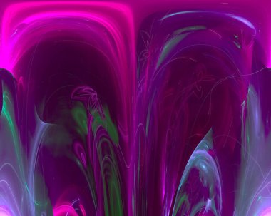 soyut dijital fraktal fantezi tasarımı