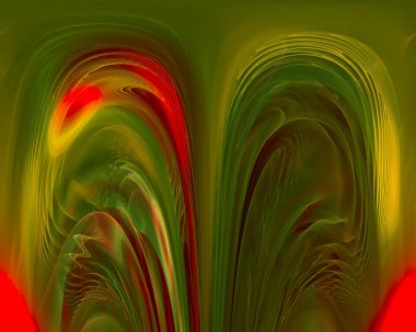 soyut dijital fraktal fantezi tasarımı 