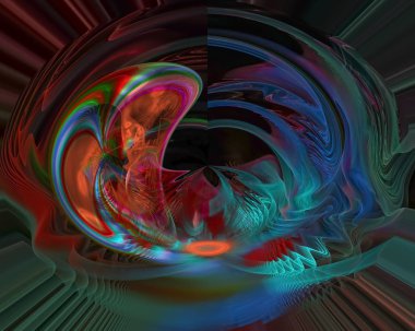 Soyut Dijital fraktal, güzel tasarım