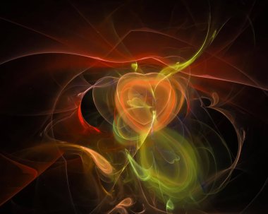 soyut dijital fraktal yaratıcı, sanatsal, 
