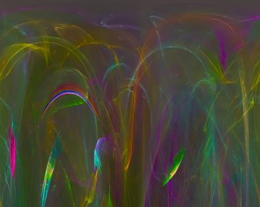 Dijital fraktal yaratıcı, sanatsal, zerafet, dinamik soyut