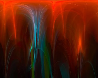 Dijital fraktal yaratıcı, sanatsal, zerafet, dinamik soyut