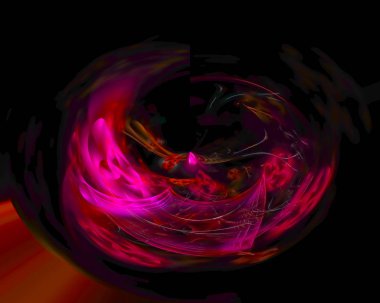 soyut dijital fraktal yaratıcı,