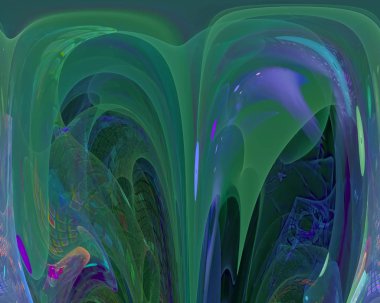 soyut dijital fraktal fantezi tasarım hayal