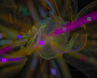 soyut dijital fraktal yaratıcı