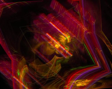 soyut dijital fraktal fantezi tasarım hayal, 