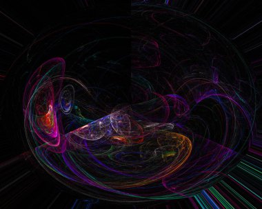 Soyut Dijital fraktal, fantezi tasarım zarafet, dinamik