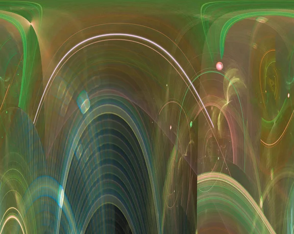 Abstract Digitale Fractal Fantasie Ontwerp Render Beweging Swirl — Stockfoto