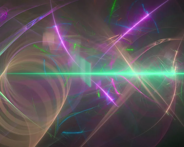 Soyut Dijital fraktal, fantezi tasarım dekoratif, kart, eğrisi