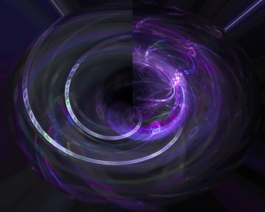 soyut dijital fraktal, fantezi tasarım render, hareket, girdap