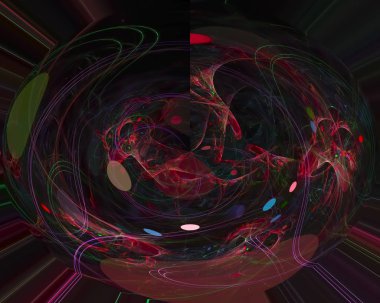 Soyut Dijital fraktal, fantezi tasarım