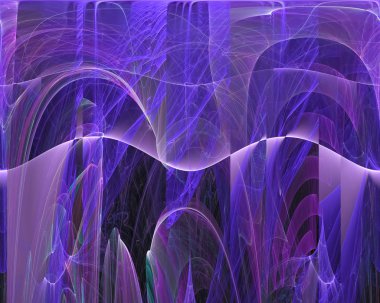 Soyut Dijital fraktal, fantezi tasarım hayal, dekoratif