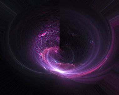 Soyut Dijital fraktal, fantezi tasarım hayal, dekoratif