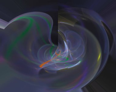 Soyut Dijital fraktal, fantezi tasarım hayal