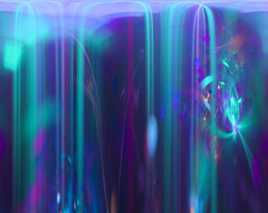 Soyut Dijital fraktal, fantezi tasarım hayal süsleme