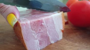 domuz pastırması bıçak beslenme Chop