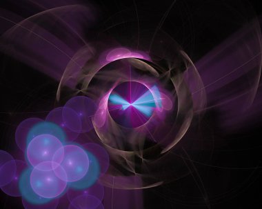 Soyut Dijital fraktal, fantezi tasarım hayal süsleme