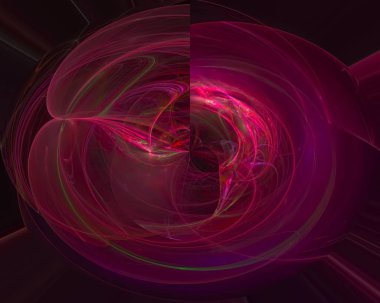 dijital soyut fraktal fantezi tasarımı