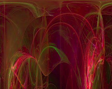 dijital soyut fraktal fantezi tasarımı