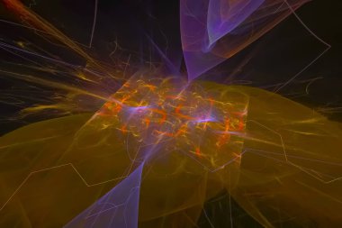 dijital soyut fraktal fantezi tasarım rüya dinamik