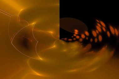 soyut dijital fraktal fantezi tasarım deseni modern